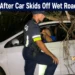 Two Injured After Car Skids Off Wet Road in Paradera two injured