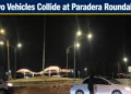 two vehicles collide