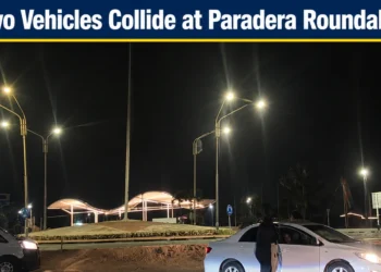 two vehicles collide