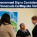 Aruba Government Signs Condolence Book for Venezuela Earthquake Victims venezuela earthquake victims