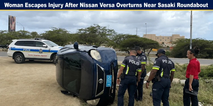 woman escapes injury
