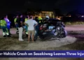 Four-Vehicle Crash on Sasakiweg Leaves Three Injured