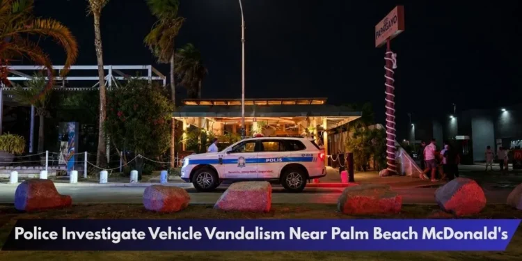 Police Investigate Vehicle Vandalism Near Palm Beach McDonald's