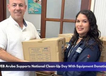 WEB Aruba Supports National Clean-Up Day With Equipment Donation
