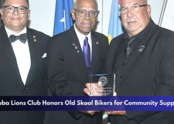 Aruba Lions Club Honors Old Skool Bikers for Community Support
