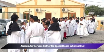 aruba altar servers gather for special mass in santa cruz