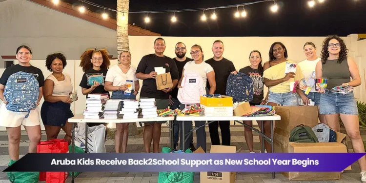 aruba kids receive back2school support as new school year begins