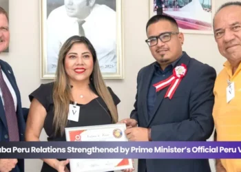 aruba peru relations strengthened by prime minister’s official peru visit