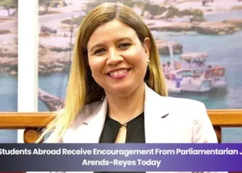 aruba students abroad receive encouragement from parliamentarian jennifer arends reyes today