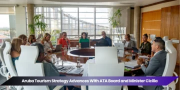 aruba tourism strategy advances with ata board and minister cicilia