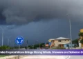 aruba tropical wave brings strong winds, showers and saharan dust
