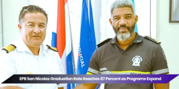 aruba police fire cooperation strengthens as police commissioner ramon arnhem and fire chief jair tromp discuss future operational and strategic collaboration