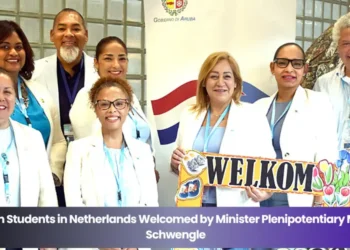 aruban students in netherlands welcomed by minister plenipotentiary mildred schwengle (1)