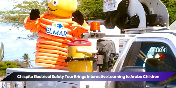 chispito electrical safety tour brings interactive learning to aruba children