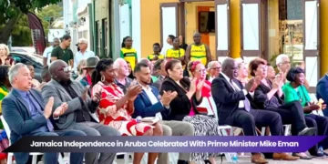 jamaica independence in aruba celebrated with prime minister mike eman