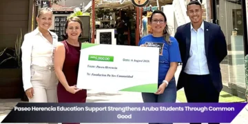 paseo herencia education support strengthens aruba students through common good