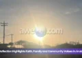 reflection highlights faith, family and community values in aruba