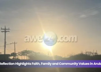 reflection highlights faith, family and community values in aruba