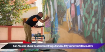 san nicolas mural restoration brings sunrise city landmark back alive