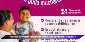 structure for children helps build confidence and better school routines