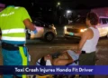 Taxi Crash Injures Honda Fit Driver Taxi Crash Injures Honda Fit Driver