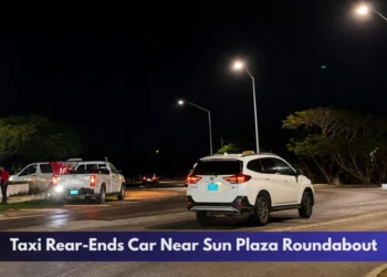 Taxi Rear-Ends Car Near Sun Plaza Roundabout