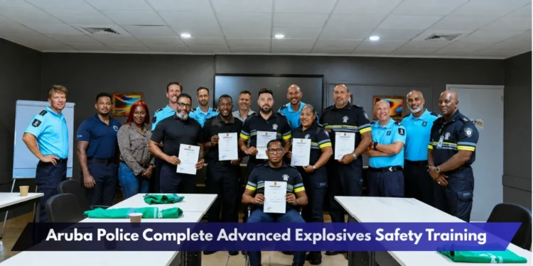 Aruba Police Complete Advanced Explosives Safety Training