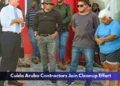 Cuida Aruba Contractors Join Cleanup Effort