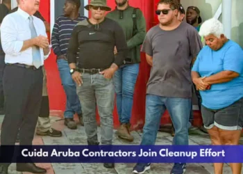 Cuida Aruba Contractors Join Cleanup Effort