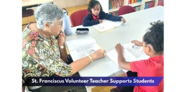 St. Franciscus Volunteer Teacher Supports Students