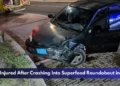 Driver Injured After Crashing Into Superfood Roundabout in Aruba