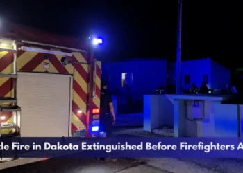 Vehicle Fire in Dakota Extinguished Before Firefighters Arrive