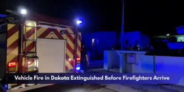 Vehicle Fire in Dakota Extinguished Before Firefighters Arrive Vehicle Fire in Dakota Extinguished Before Firefighters Arrive