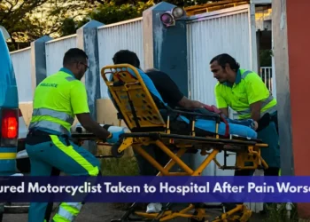 Injured Motorcyclist Taken to Hospital After Pain Worsens
