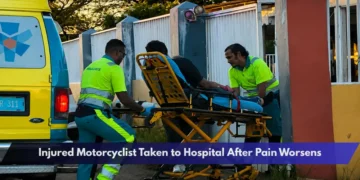 Injured Motorcyclist Taken to Hospital After Pain Worsens Injured Motorcyclist Taken to Hospital After Pain Worsens