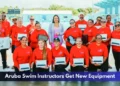 Aruba Swim Instructors Get New Equipment Aruba Swim Instructors Get New Equipment