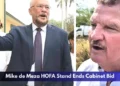 Mike de Meza HOFA Stand Ends Cabinet Bid Mike de Meza HOFA Stand Ends Cabinet Bid