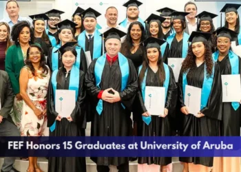FEF Honors 15 Graduates at University of Aruba