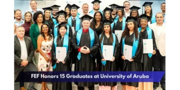 FEF Honors 15 Graduates at University of Aruba