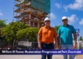 Willem III Tower Restoration Progresses at Fort Zoutman Willem III Tower Restoration Progresses at Fort Zoutman