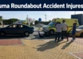 Mahuma Roundabout Accident Injures Man