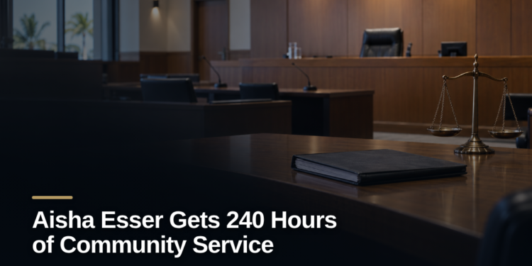Aisha Esser Gets 240 Hours of Community Service