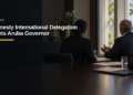 Amnesty International Delegation Meets Aruba Governor
