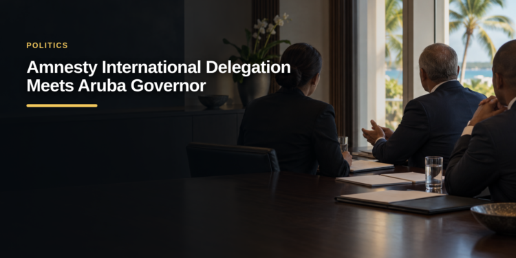 Amnesty International Delegation Meets Aruba Governor