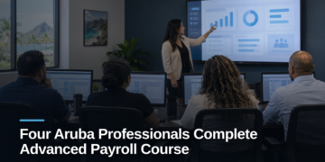 Four Aruba Professionals Complete Advanced Payroll Course