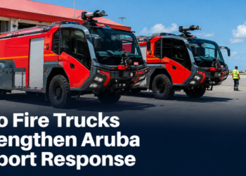 Two Fire Trucks Strengthen Aruba Airport Response