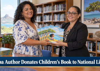 Aruba Author Donates Children’s Book to National Library