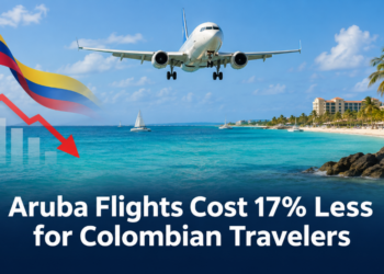 Aruba Flights Cost 17% Less for Colombian Travelers
