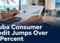 Household budget and Aruban florins illustrating the rise in Aruba consumer credit