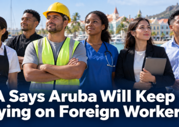 Diverse workers representing Aruba’s reliance on foreign labor